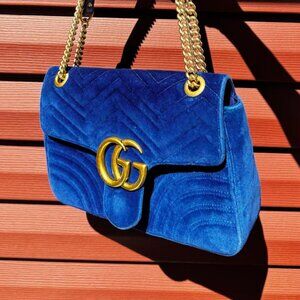 Gucci Marmont GG in Velvet BLUE